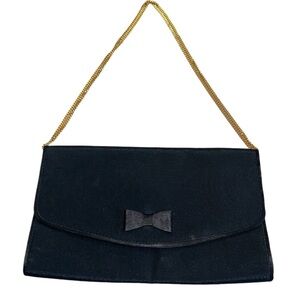 Vintage Gucci satin bow envelope evening bag
